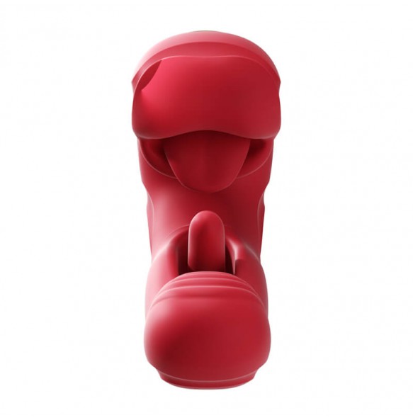 MizzZee - Lip Language Suction Tongue Lick Slap Vibrator (Chargeable - Red Rose)